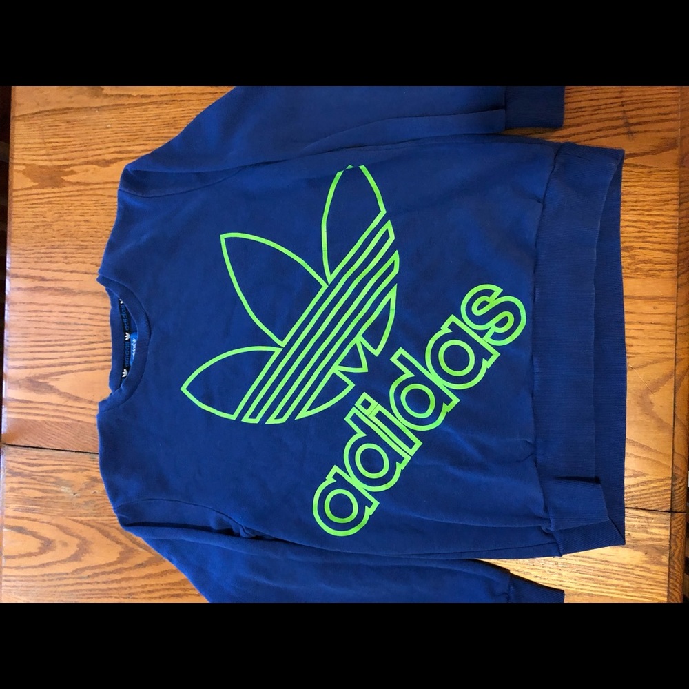 Adidas Men’s Sweater Old School Logo Blue